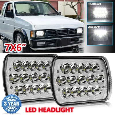 $48.98 • Buy H6054 5x7 7x6''inch LED Headlights Hi-Lo Beam For Nissan Pickup Hardbody D21 NX