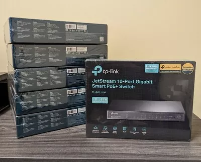 NEW TP-LINK Jetstream 8-port Gigabit Smart Poe Switch W/ 2 SFP Ports(TL-SG2210P) • $119.99