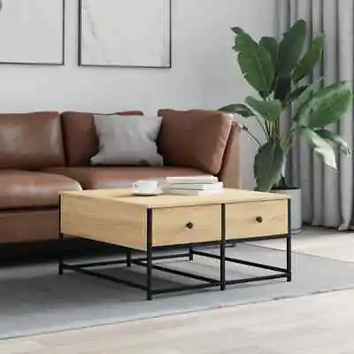 Coffee Table Sonoma Oak 80x80x40  Engineered Wood J7S3 • £76.99