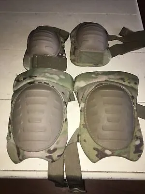 U.S. Military Knee And Elbow Pad System OCP Multicam Offical Issue -Excellent • $29.95