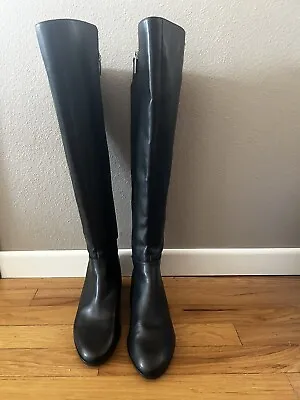 Michael Kors  Bromley Over The Knee Tall Black Riding Boots Women’s 7.5 • $39.99