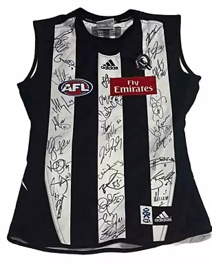 Collingwood Jumper Hand Signed Squad Player  Issue Premiers 2010 #14 ADIDAS COA • $795