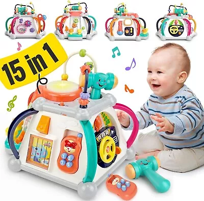 Baby Activity Toys 6-12 Months 15-in-1 Activity Cube 1 Year Old Baby Toys For 1 • $72.99