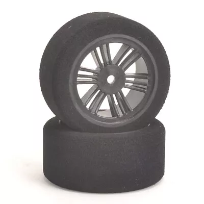 $16.44 • Buy Contact RC J14274 1/10 Foam Rear Tires 30mm 42Shore JAP Black Carbon Wheels (2)