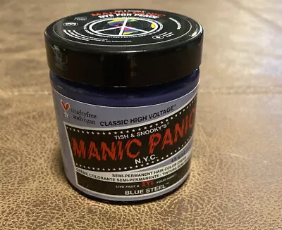 Manic Panic Vegan Semi Permanent Hair Dye Color Cream 118 Ml Blue Steel • $13