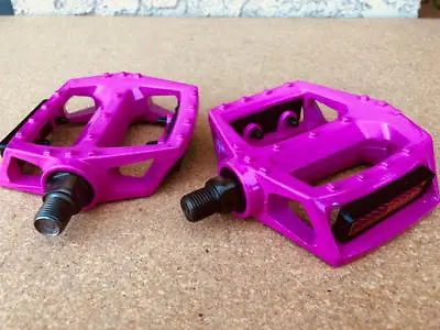 Hot Pink 9/16  Alloy Bicycle Pedals Bmx Bike Beach Cruiser Mtb Road Bicycles • $22.98