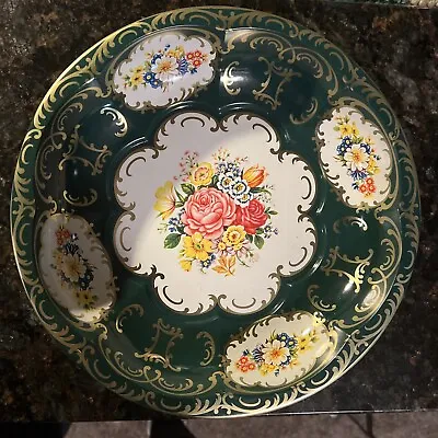 Vintage Daher Decorated Ware 11101 Made In England Tin Serving Tray Bowl Dish • $14.99