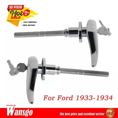 Car Locking Door Handle 32 Matching Locks For Ford 3-Window Coupe 1933-1934 • $32.15