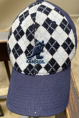 Kangol Blue Label Flex Fit Baseball Hat Cap Argyle Print  • $7.99