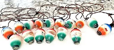 Vintage Chinese 4” Lantern Christmas Lights String Of 10 Plus 6 Extra Laterns • $115