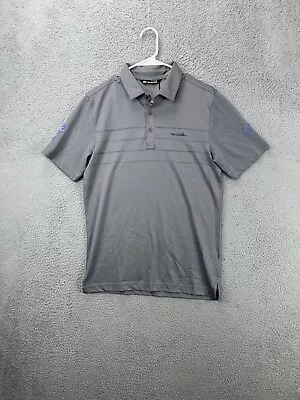 Travis Mathew Shirt Mens Small River Rafter Grey Michelob Ultra Polo Golf NEW • $33.25