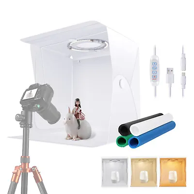 Neewer Portable Photo Studio Light Box 40x40 Cm Table Top Shooting Tent • $23.79