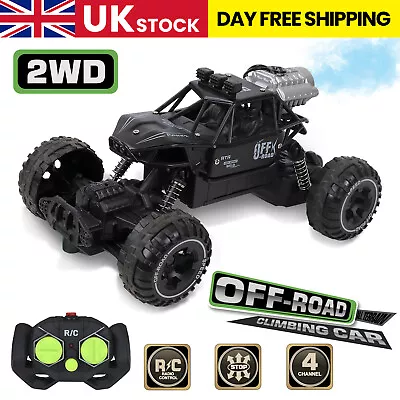 🔥Large Remote Control RC Cars Big Wheel Car Monster Truck 4WD Kid Toy Electric • £13.07