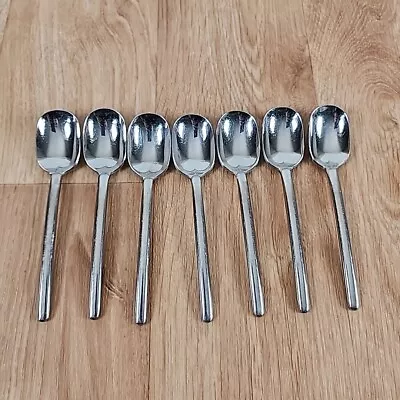 7 Mikasa ZENA Stainless KOREA Flatware 5 5/8  TEASPOONS • $59.99