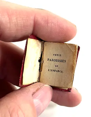 Antique 1800's Petit Paroissien De L'Enfance PARIS Didot Miniature Book France • $349.99