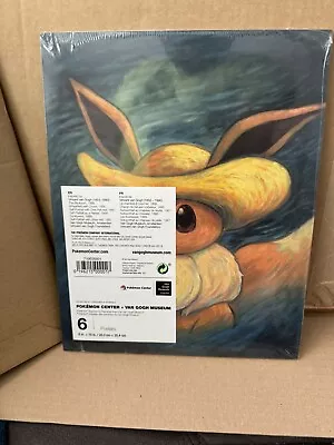 Pokemon Center Art X Van Gogh Museum 6 Pack Poster Collection • £59.99