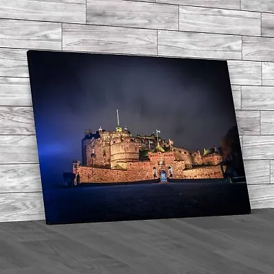 Edinburgh Castle Iconic Landmark And Historical Canvas Print Large Picture Wall • £14.95