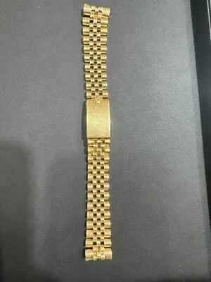 18k Solid Yellow Gold Jubilee Bracelet For Rolex 19mm Vintage Factory From 1979 • $7250