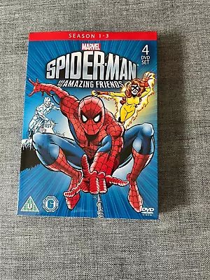 Spider-Man And His Amazing Friends Seasons 1-3 (4 DVD) Marvel Animated Cartoon • £32.99