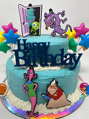 Mosters Inc. Birthday Cake Topper Set ~ BRAND NEW ~ 4 Different Characters • $22.99