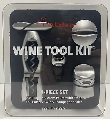 Metrokane The Original RABBIT Wine Tool Kit 4 Piece Set  • $12.99