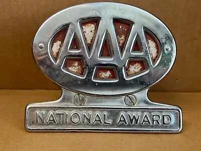 1950's Triple A National Award AAA License PlateTopper Emblem • $17.50