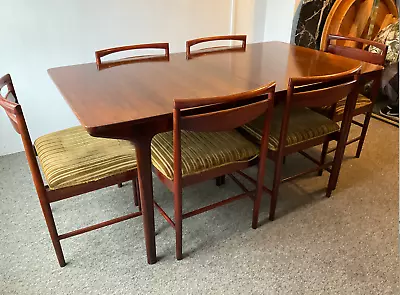 MID CENTURY MCINTOSH T3 DINING TABLE & 6 CHAIRS RETRO 70s DELIVERY • £799