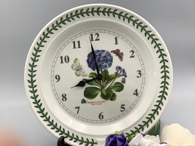 £16.99 • Buy Portmeirion Pottery The Botanic Garden Blue Primrose 10,1/2  Wall Clock.