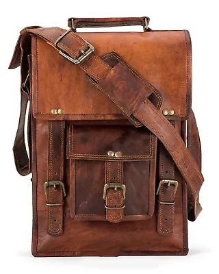Men's New Genuine Leather Messenger Vintage Shoulder Brown Satchel Handmade Bag • $38.69