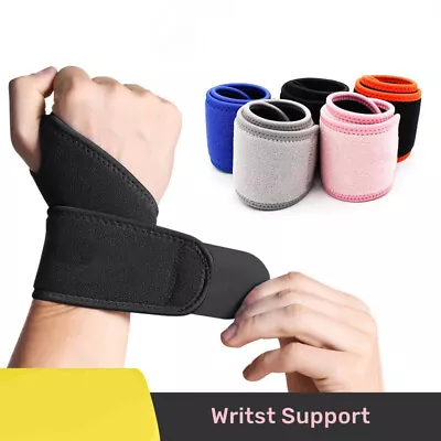 Wrist Hand Support Brace Carpal Tunnel Splint Arthritis Sprain Stabilizer Straps • £3.69