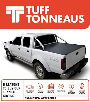 Clip On Ute Tonneau Cover For Nissan Navara Dual Cab 4WD STR D22T 2009 - Jun2015 • $439.99