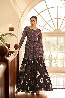New Party Wear Gown Indian Designer Wedding Anarkali Bollywood Pakistani Dress • $107.31