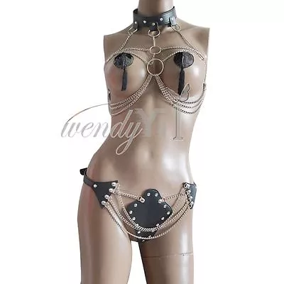 £13.02 • Buy Sexy Women's Teddy Corset Harness Halloween Cupless Open Bust Full Body Costumes