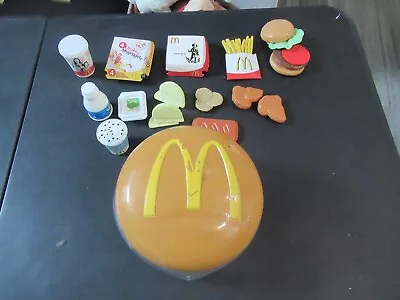 Vintage 2003 McDonald's Hamburger Food Play Set Toy 19 Pieces Read Description • $29.99