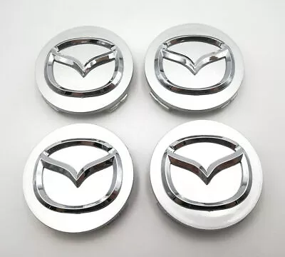 4PC 56mm Wheel Center Hub Caps Cover Logo Badge Emblem For Mazda 3/5/6 CX-7 CX-9 • $10.91