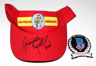 Giancarlo Esposito Signed Breaking Bad Los Pollos Hermanos Hat 2 Beckett Bas Coa • $436.76