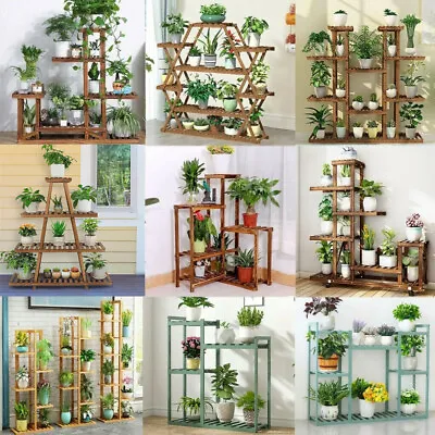 UNHO Professional Plant Stand Supplier Multi Tier Flower Rack For Indoor Outdoor • $37.93