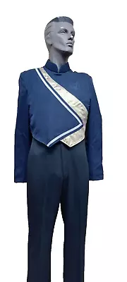 Marching Band Uniform Size 44  Including Navy Jacket & Black Bibber Pants • $79