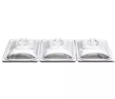 £19.99 • Buy 3 X Spare Replacement LIDS For 3 PAN Buffet Warming Food Server Warm Tray