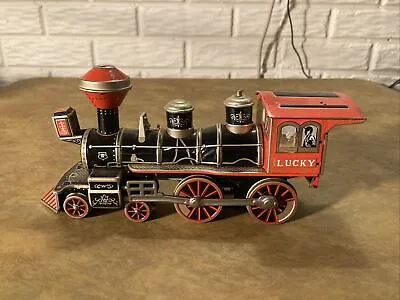 Vintage-40’s Marusan Shoten Tin Locomotive LUCKY  Toy Collection Japan • $38.95