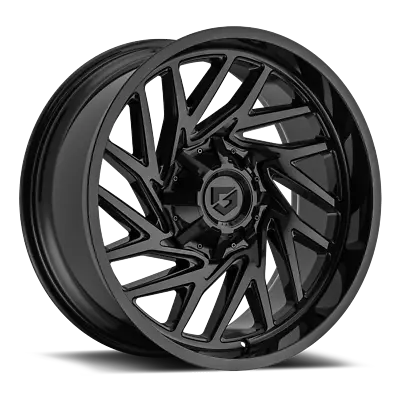 Gear Off-Road 20x10 Wheel Gloss Black 769B 8x180/8x180 -19mm Aluminum Rim • $257.99