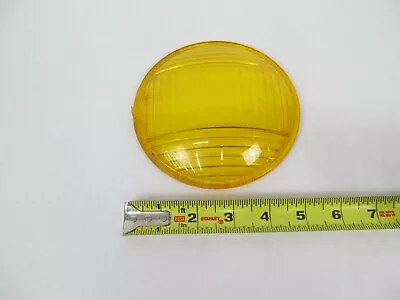 Vintage Plastic Railroad Signal Lens 5 3/8” – General Signals Yellow • $8.37