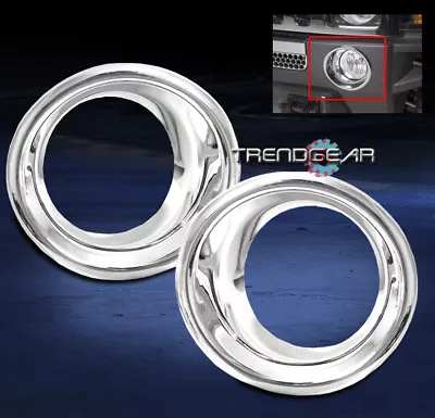 2006-2010 Hummer H3 Bumper Fog Light Lamp Trims Bezel Cover Moulding Ring Chrome • $47.95