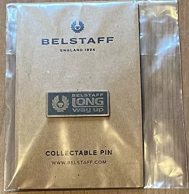 £16.99 • Buy Belstaff Long Way Up Biker Collectable Rectangular Pin Badge Bnwt