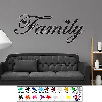 Family Wonderful Wall Sticker Bedroom Quote Wall Art Any Room Decals DIY • £5.49