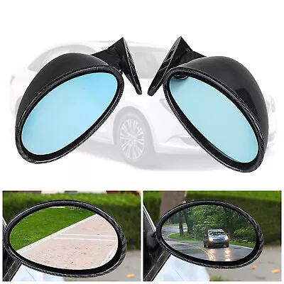 2pcs Universal Car Racing Rearview Side Wing Mirrors F1 Style Carbon Fiber Look • $34.20