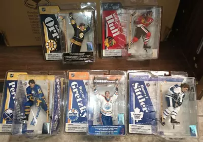 McFarlane NHL Legends Series 4 Hockey LOT OF 5 - Gretzky Orr Hull Perrault... • $80