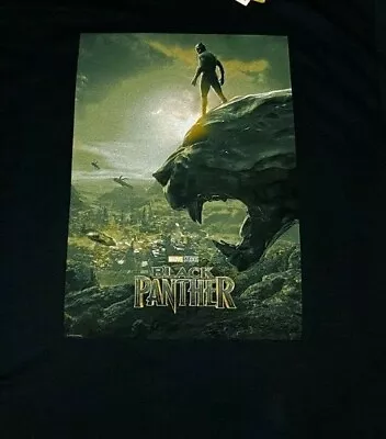 Marvel Black Panther Mens Tshirt Movie Poster • £9.99