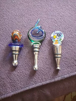 Vintage Murano Glass Bottle Stopper Lot • $39.95