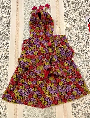 Corky & Co. Flower Fleece Swing Coat Sz 4t • $8.80